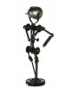 LAMPE ROBOT METAL NOIR GILDE