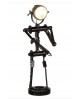 LAMPE ROBOT METAL NOIR GILDE