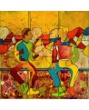 WHERE ARE YOU FROM ? 91 x 91 cm ALINE CHEVALIER