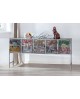 GRANDE CONSOLE METAL POP ART GILDE