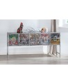 GRANDE CONSOLE / BUFFET METAL POP ART GILDE
