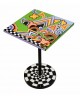 TABLE D'APPOINT CARRE GRAPHIQUE TOM'S DRAG