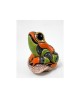 STATUETTE GRENOUILLE FEUILLE DE ROSA