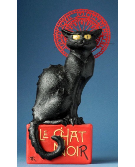 STATUE LE CHAT NOIR "CABARET DE PARIS" PARASTONE