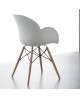 FAUTEUIL LOTUS WOOD BLANC LA SEGGIOLA