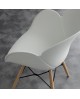 FAUTEUIL LOTUS WOOD BLANC LA SEGGIOLA